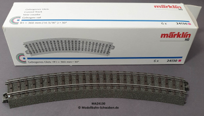 Märklin 24130 C-Gleis Gebogen R1 = 360 mm / 30°