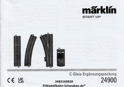 Märklin 248316 H0 Gebrauchsanleitung für C-Gleis Ergänzungspackung, Ausgabe 08/20