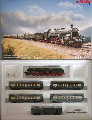 Märklin 26360 H0 Zugpackung Bayerischer Schnellzug, S3/6, K.Bay.Sts.B., MFX+, Sound, OVP