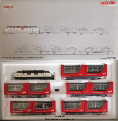 Märklin 26522 H0 Zugpackung Maybach, Diesellok V 220, Digital, OVP