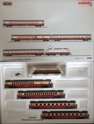 Märklin 26983 H0 Zugpackung Rheingold-Flügelzug, MFX+, Sound, DB, OVP