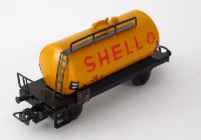 Märklin 304 H0 Kesselwagen Shell, 599 304, gelb, DB, 1952-1954
