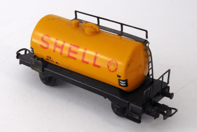 Märklin 304 H0 Kesselwagen Shell, 599 304, gelb, DB, 1952-1954