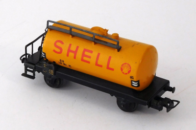 Märklin 304 H0 Kesselwagen Shell, 599 304, gelb, DB, 1952-1954