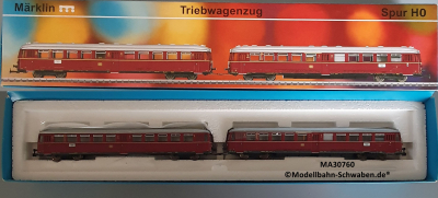 Märklin 30760 H0 Akku-Triebwagenzug, ETA 150, MFX, Sound, DB, OVP
