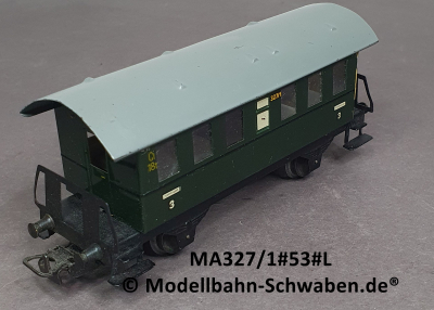 Märklin 327/1 H0 Personenwagen Donnerbüchse, 3.Kl., Blech, BN 327/1, Bz ab 1953