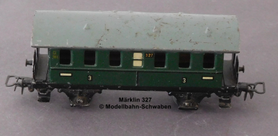 Märklin 327 H0 Blech Personenwagen 3.Kl. Bauzeit 1947-1950