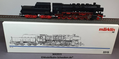 Märklin 3315 H0 Schlepptenderlok BR 50 3143, Rauch, DB, OVP