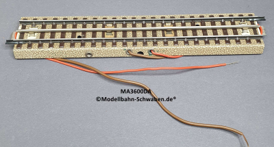 Märklin 3600DA H0 M-Gleis, Anschluss, gerade, 180mm