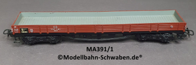 Märklin 391/1 H0 Niederbordwagen BN 496 391, DB