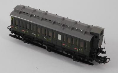 Märklin 4005 H0 Abteilwagen, Bremserhaus, 2. Kl., Stirnaufschrift 330/2 erhaben, OVP, 1952