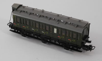 Märklin 4005 H0 Abteilwagen, Bremserhaus, 2. Kl., Stirnaufschrift 330/2 erhaben, OVP, 1952