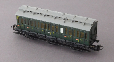 Märklin 4005 H0 Abteilwagen o. Bremserhaus, 2. Kl., Stirnaufschrift 330/1 erhaben, OVP, 1952