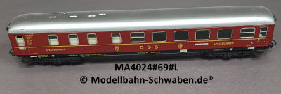 Märklin 4024 H0 D-Zug-Speisewagen, Blech, BN DB 001001, DSG Bz.1964