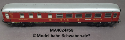 Märklin 4024 H0 Speisewagen, DSG. 001001, WR4ümg, m.Bel., BZ 1958