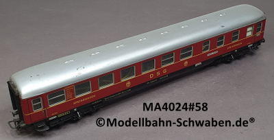 Märklin 4024 H0 Speisewagen, DSG. 001001, WR4ümg, m.Bel., BZ 1958