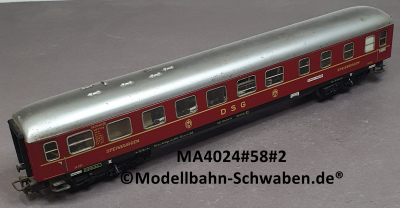 Märklin 4024 H0 Speisewagen DSG, Blech-Gehäuse, Bel. BN DB 001001