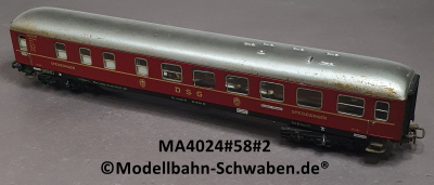 Märklin 4024 H0 Speisewagen DSG, Blech-Gehäuse, Bel. BN DB 001001