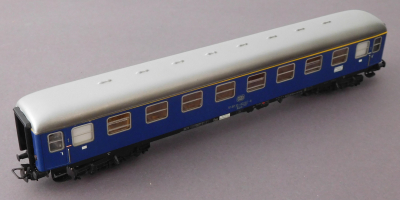Märklin 4053 H0 D-Zug Personenwagen 1.Kl. blau, Zugschlußbel. 51 80 10-40 167-8, OVP, 1972