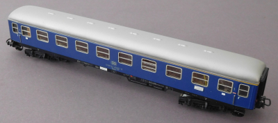Märklin 4053 H0 D-Zug Personenwagen 1.Kl. blau, Zugschlußbel. 51 80 10-40 167-8, OVP, 1972