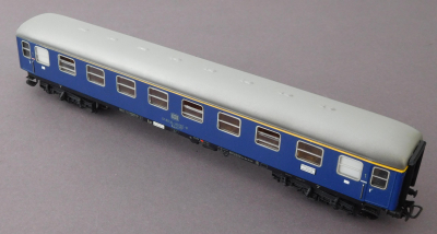 Märklin 4053 H0 D-Zug Personenwagen 1.Kl. blau, Zugschlußbel. 51 80 10-40 167-8, OVP, 1972