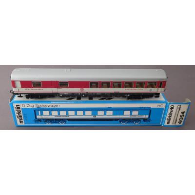 Märklin 4054 H0 D-Zug Speisewagen, 51 80 88-80 233-6, WRümh, OVP, 1972