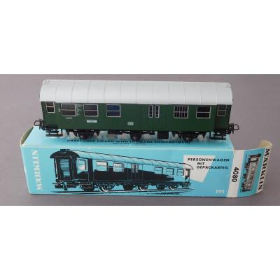 Märklin 4080 H0 Personen-/Umbauwagen 2.Kl. Gepäckabteil, 99405 Stg, DB, OVP