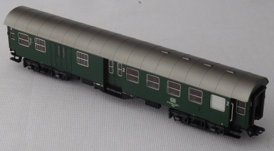 Märklin 4133 H0 Umbauwagen 2. Kl. mit Gepäckabteil und Beleuchtung, DB, OVP