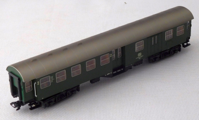 Märklin 4133 H0 Umbauwagen 2. Kl. mit Gepäckabteil und Beleuchtung, DB, OVP