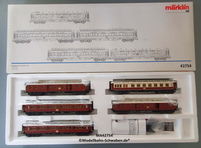 Märklin 42754 H0 Wagen-Set Internationaler Luxus-Zug, OVP