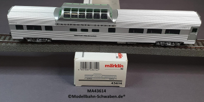 Märklin 43614 H0 Schnellzugwagen Streamliner Vista Dome, Aussichtswagen, D & RGW, OVP