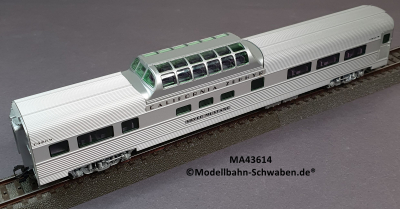 Märklin 43614 H0 Schnellzugwagen Streamliner Vista Dome, Aussichtswagen, D & RGW, OVP