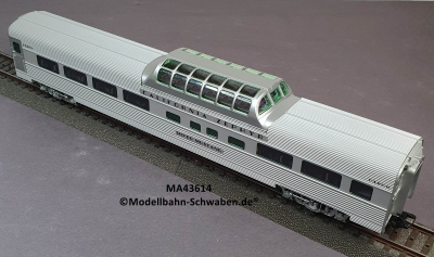 Märklin 43614 H0 Schnellzugwagen Streamliner Vista Dome, Aussichtswagen, D & RGW, OVP