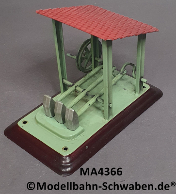Märklin 4366 Blech, Hammerwerk mit Dach und drei Hämmern, Bauzeit vor 1927