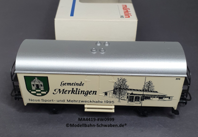Märklin 4419 Kühl- / Bierwagen Gemeinde Merklingen, OVP