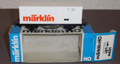 Märklin 4481 H0 Containerwagen Märklin, 12 10304, DB, OVP