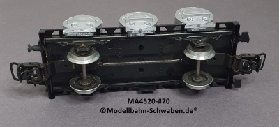 Märklin 4520 H0 Behältertragwagen BN 014 084, Bayer, OVP, Bz. 1970