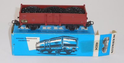 Märklin 4604 H0 offener Güterwagen, 852226 Omm52, Steinkohle, DB, OVP