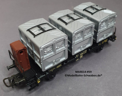 Märklin 4614 H0 Behältertragwagen BN 4614, Von Haus zu Haus, OVP, Bz. 1970 Märklin 4614 H0 Behältertragwagen BN 4614, Von Haus zu Haus, OVP, Bz. 1970