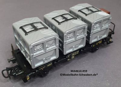 Märklin 4614 H0 Behältertragwagen BN 4614, Von Haus zu Haus, OVP, Bz. 1970 Märklin 4614 H0 Behältertragwagen BN 4614, Von Haus zu Haus, OVP, Bz. 1970
