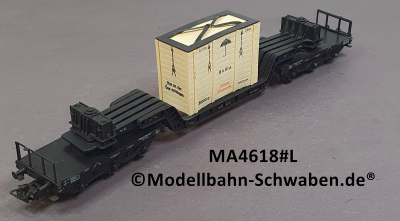Märklin 4618 H0 Tiefladewagen bel. mit Kiste Bahia, DB