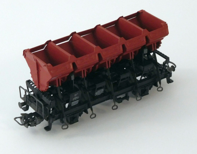 Märklin 4635 H0 Muldenkippwagen, 6002 140 8 Ommi 51, braun, DB, OVP