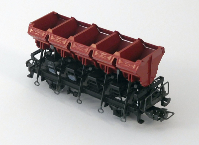 Märklin 4635 H0 Muldenkippwagen, 6002 140 8 Ommi 51, braun, DB, OVP