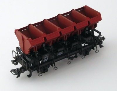 Märklin 4635 H0 Muldenkippwagen, 6002 140 8 Ommi 51, braun, DB, OVP