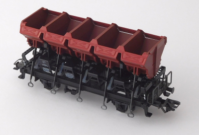 Märklin 4635 H0 Muldenkippwagen, 6002 140 8 Ommi 51, braun, DB, OVP