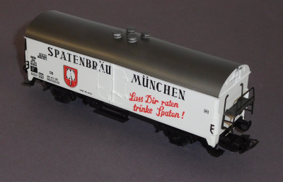 Märklin 4654 H0 Kühl-/Bierwagen Spatenbräu, 516 972, DB, OVP, Bz 1966-1970