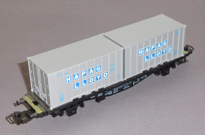 Märklin 4659 H0 Containerwagen HAPAG LLOYD, 042 0 606-4, DB, OVP