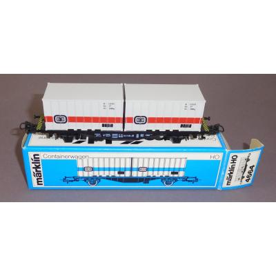 Märklin 4664 H0 Containerwagen DB grau, 042 0 606-4, DB, OVP, Bz 1973