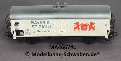 Märklin 4667 H0 Gedeckter Güterwagen / Kühlwagen, Bavaria St. Pauli Brauerei, DB