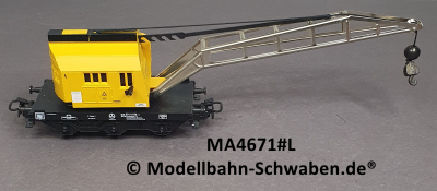 Märklin 4671 H0 Kranwagen Krupp-Ardelt, mit drehbaren Aufbau,BN 974 0 078-8, DB